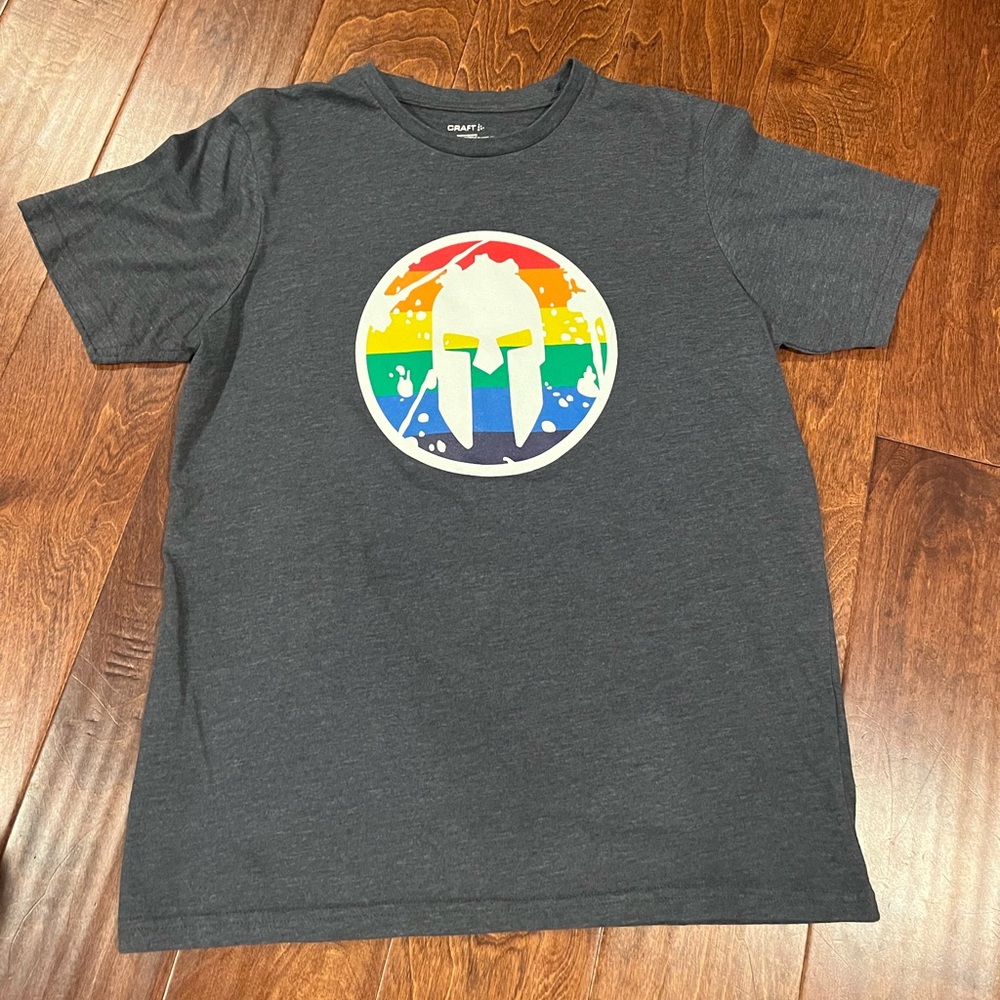 Reebok Spartan Race Pride Craft Charcoal Men’s Small Tee